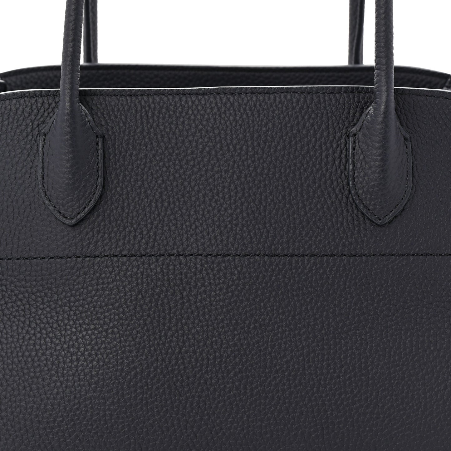 Grained Calfskin Margaux Shoulder 12 Dark Navy