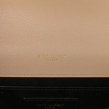 Saint Laurent Grain De Poudre Small Monogram Kate Satchel Nude Powder 7 of 11