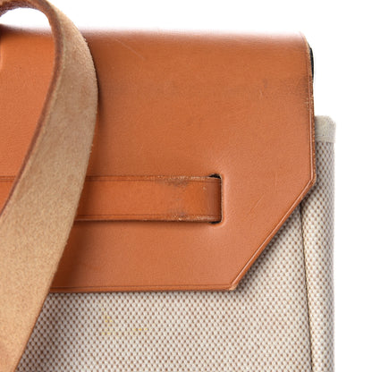 Hermes Toile Vache Calfskin Herbag 40 GM Natural 14 of 16