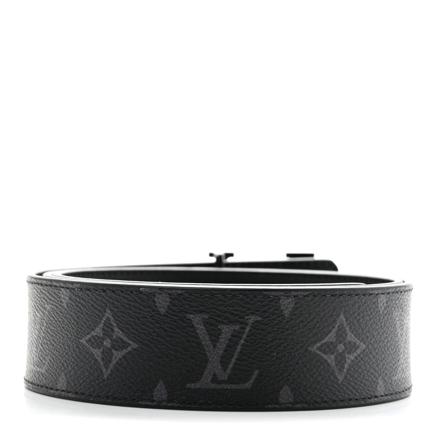 Monogram Eclipse Taigarama 40mm LV Initiales Reversible Belt 95 38 Black