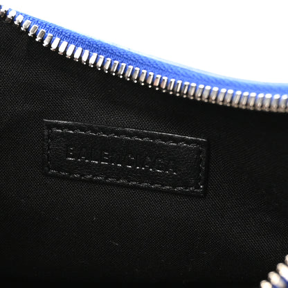 Balenciaga Metallic Arena Agneau Le Cagole Shoulder Bag XS Blue 7 of 11