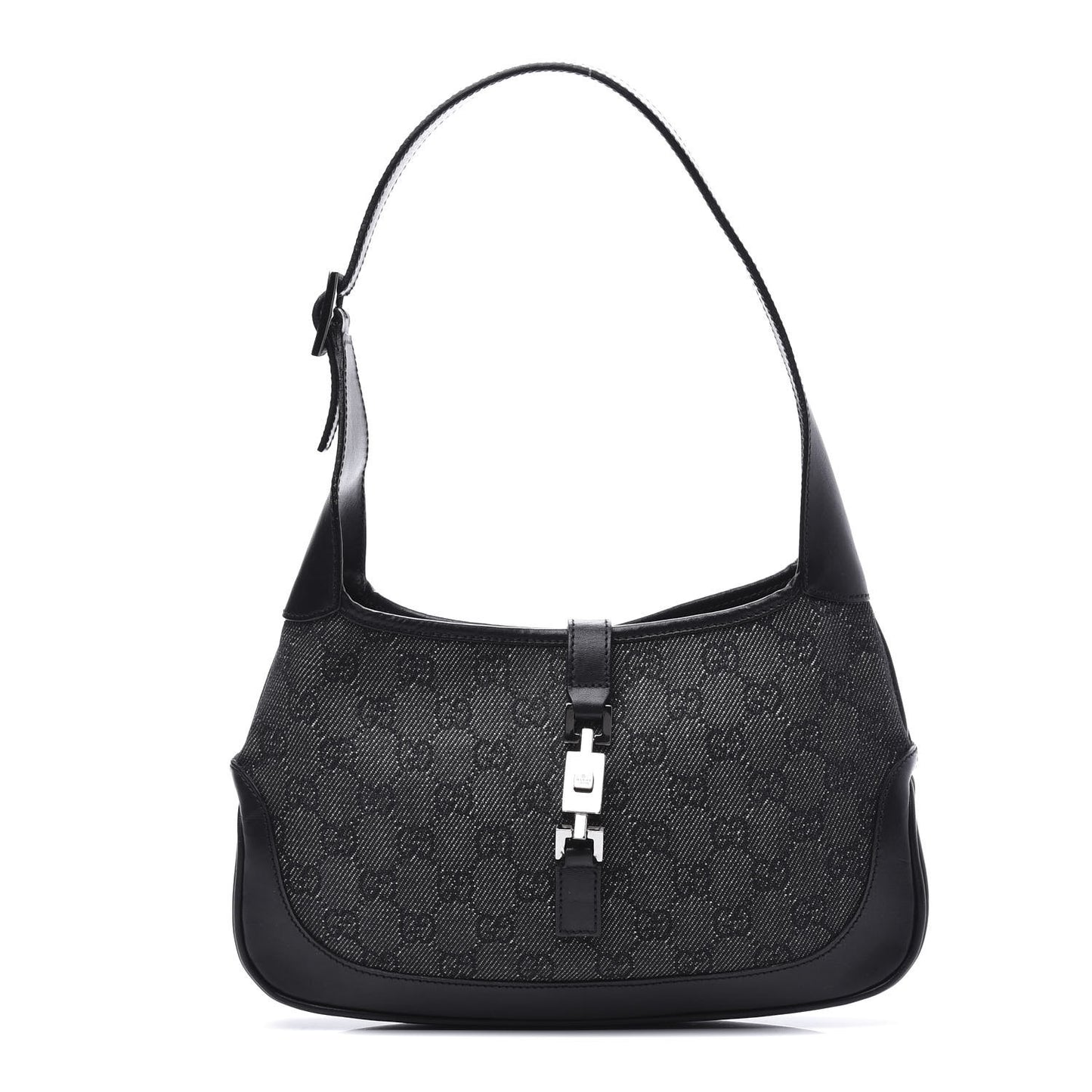Monogram Web Small Jackie O Hobo Black