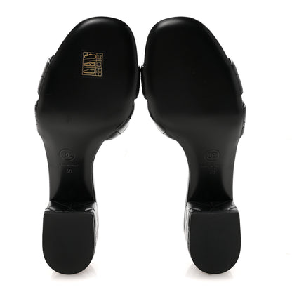 Chanel Lambskin Quilted Mules 40 Black 6 of 10