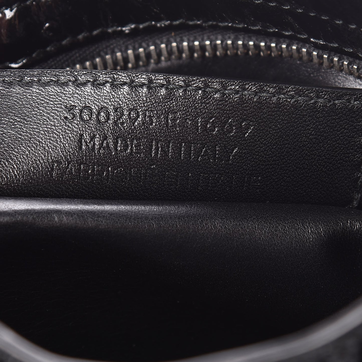 Patent Ostrich Classic Silver Hardware Mini City Black