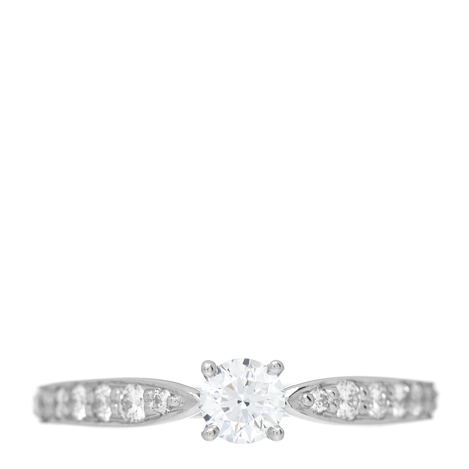 Tiffany Platinum Diamond .18ct Round Brilliant Harmony Engagement Ring 48 4.5 1 of 5