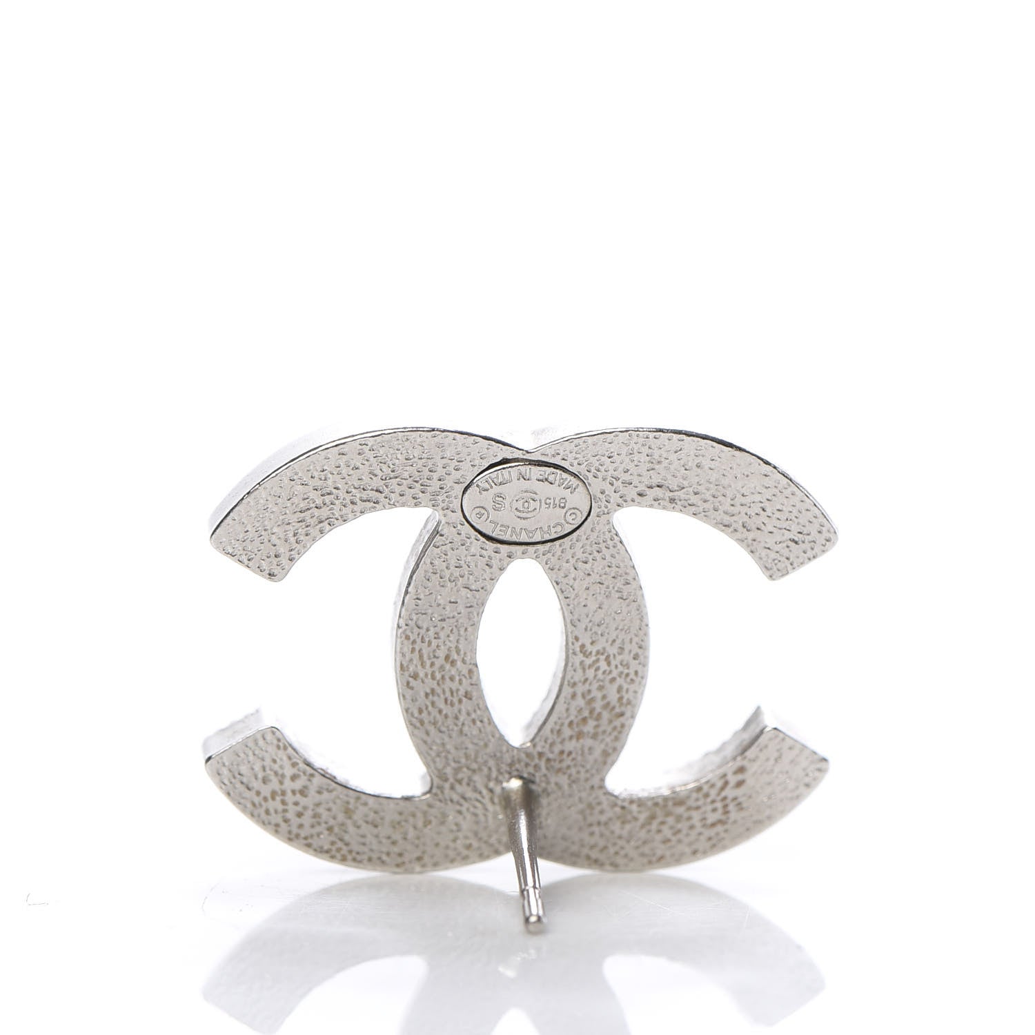 Chanel Baguette Crystal CC Earrings Silver 4 of 5