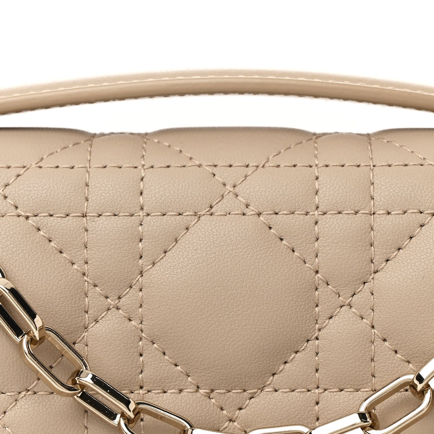 Lambskin Cannage Mini My Dior Bag Sand