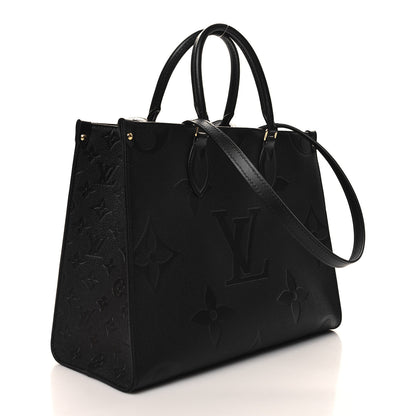 Louis Vuitton Empreinte Monogram Giant Onthego MM Black 3 of 12