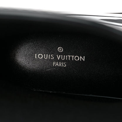Louis Vuitton Rubber Embossed Monogram Drops Flat Half Boots 41 Black 7 of 8