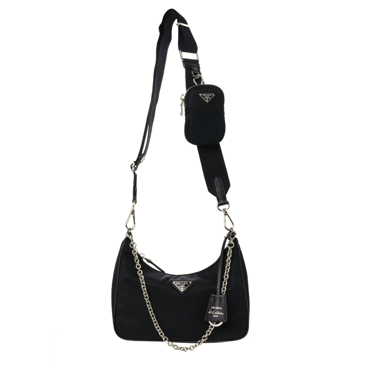 Nylon Re-Edition 2005 Shoulder Bag Black
