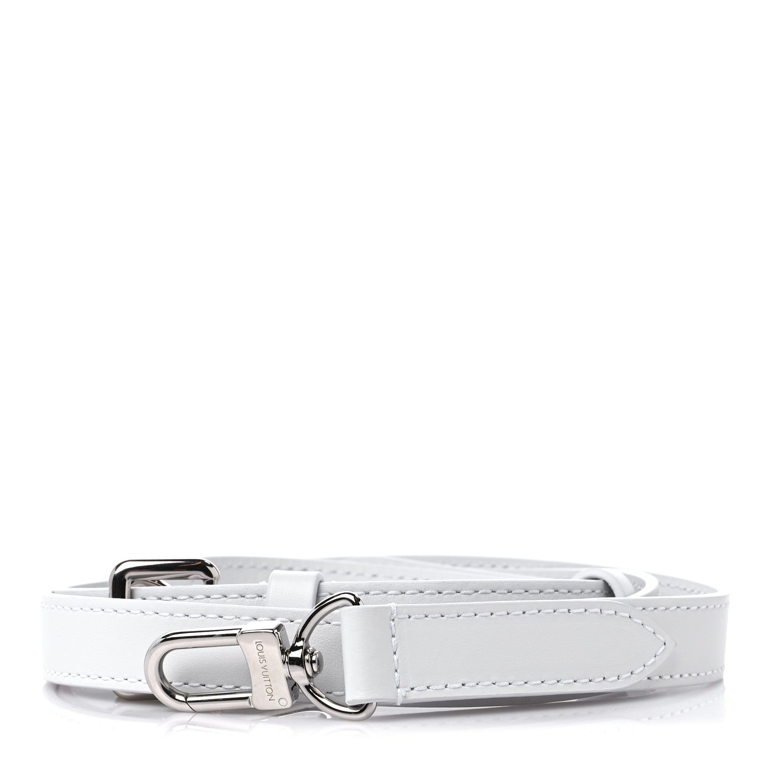 Louis Vuitton Calfskin 16mm Adjustable Shoulder Strap White 1 of 3