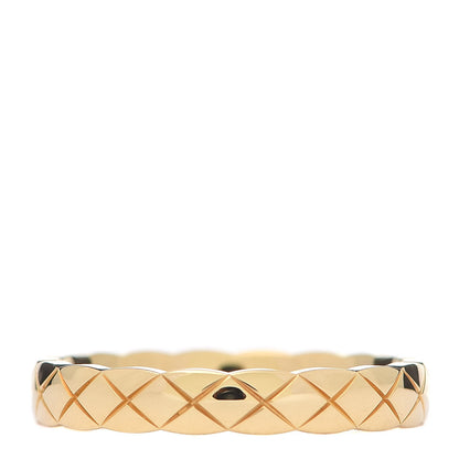 Chanel 18K Yellow Gold Mini Coco Crush Ring 53 6.25 1 of 5