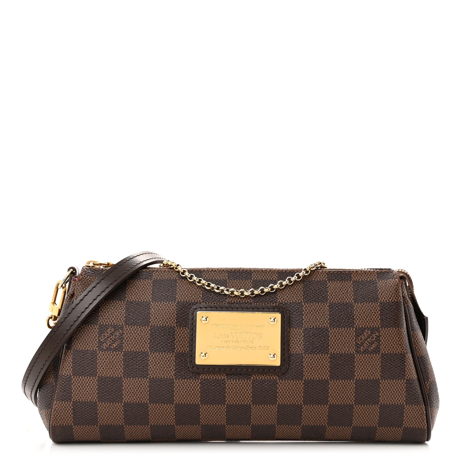 Louis Vuitton Damier Ebene Eva Clutch 1 of 10