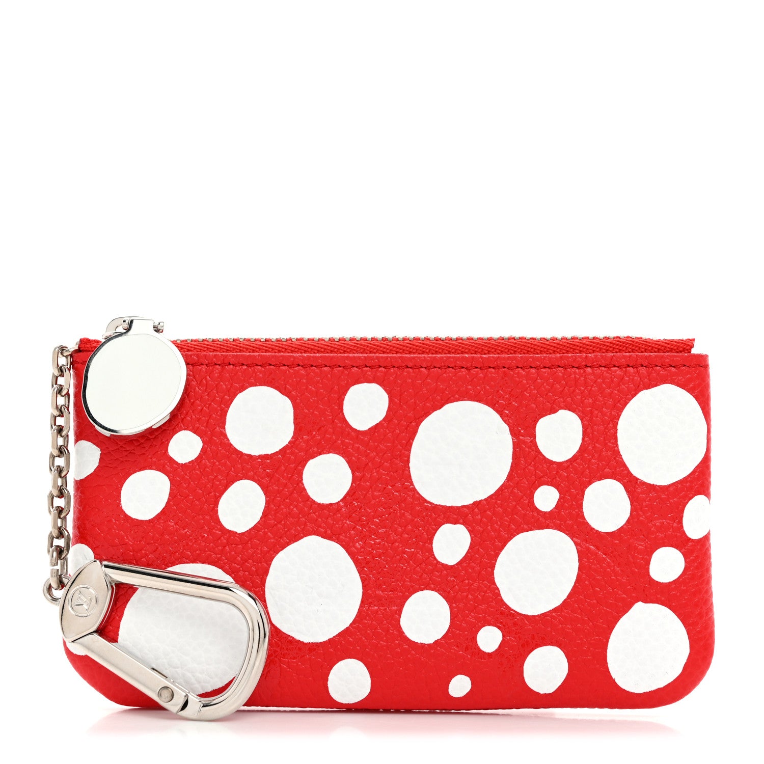 Louis Vuitton LV X YK Empreinte Infinity Dots Key Pouch Red White 1 of 9