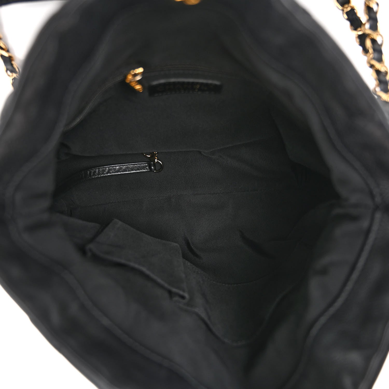 Chanel Calfskin Quilted Medium Chain Me Hobo Black 5 of 9