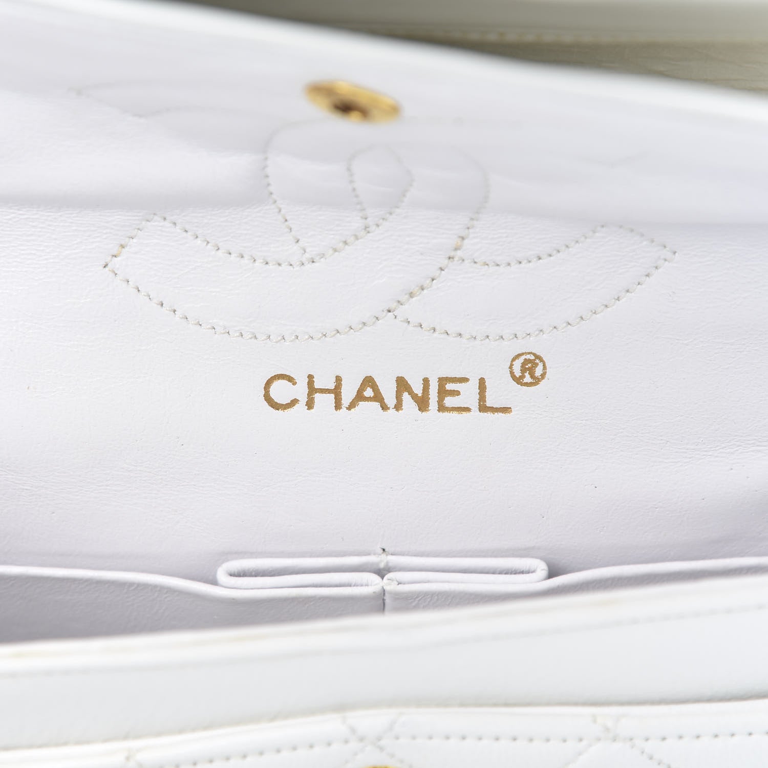 Chanel Lambskin Quilted Small Double Flap White 6 of 15