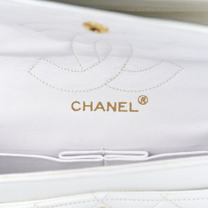 Chanel Lambskin Quilted Small Double Flap White 6 of 15