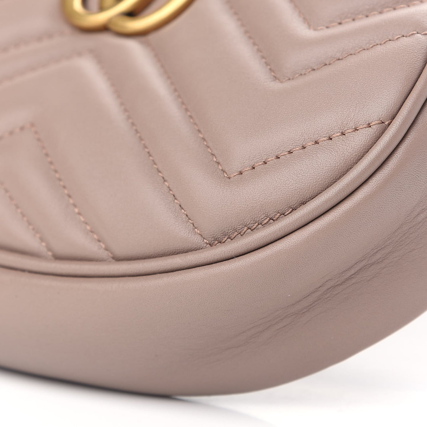 Calfskin Matelasse GG Marmont Belt Bag 85 34 Porcelain Rose