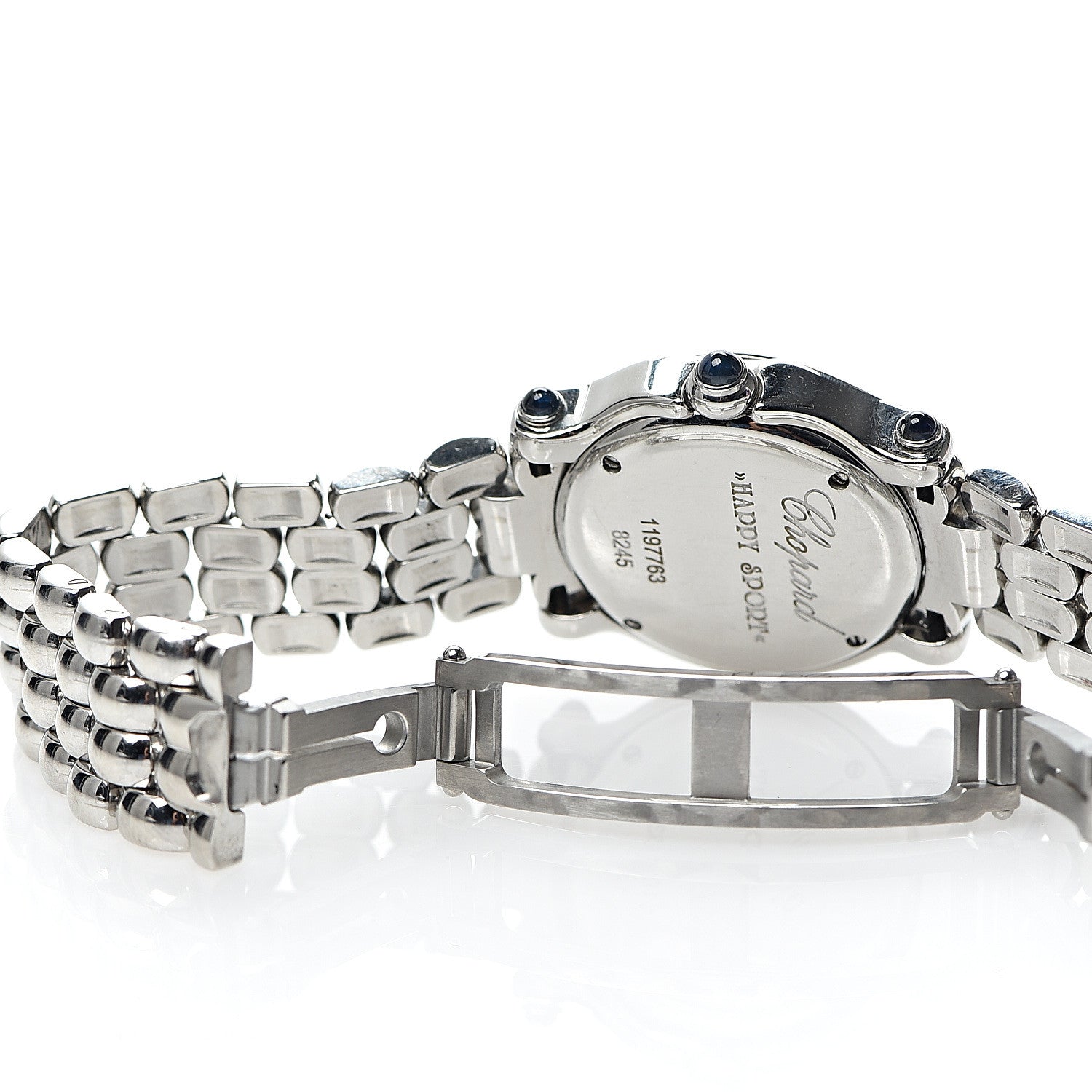 Chopard Stainless Steel 5 Diamond 26mm Happy Sport Quartz Watch 6 of 6