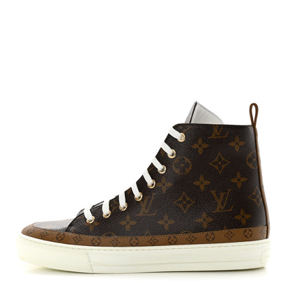 Louis Vuitton Patent Reverse Monogram Stellar Sneaker Boots 39.5 1 of 12