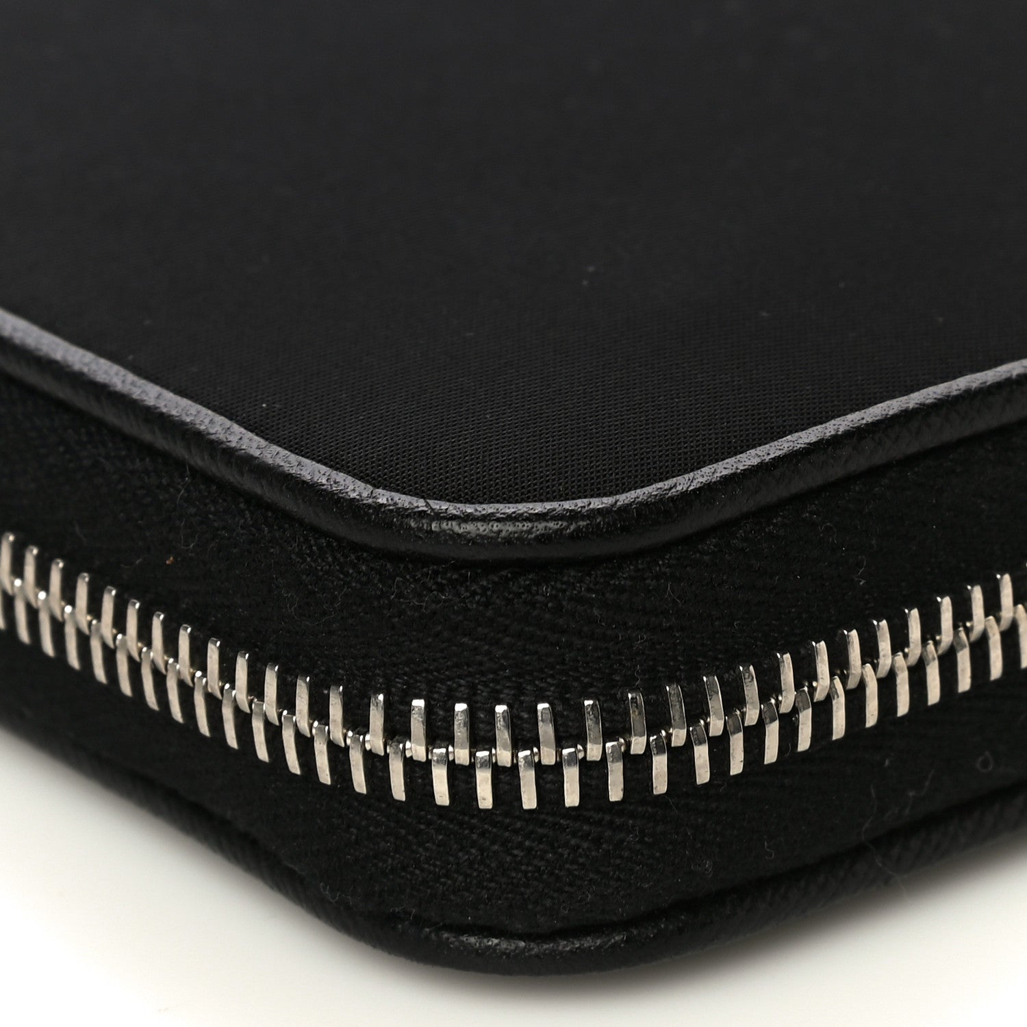 Prada Tessuto Nylon Zip Around Wallet Black 10 of 11