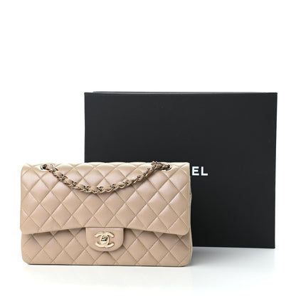 Chanel Iridescent Caviar Quilted Medium Double Flap Dark Beige 11 of 11