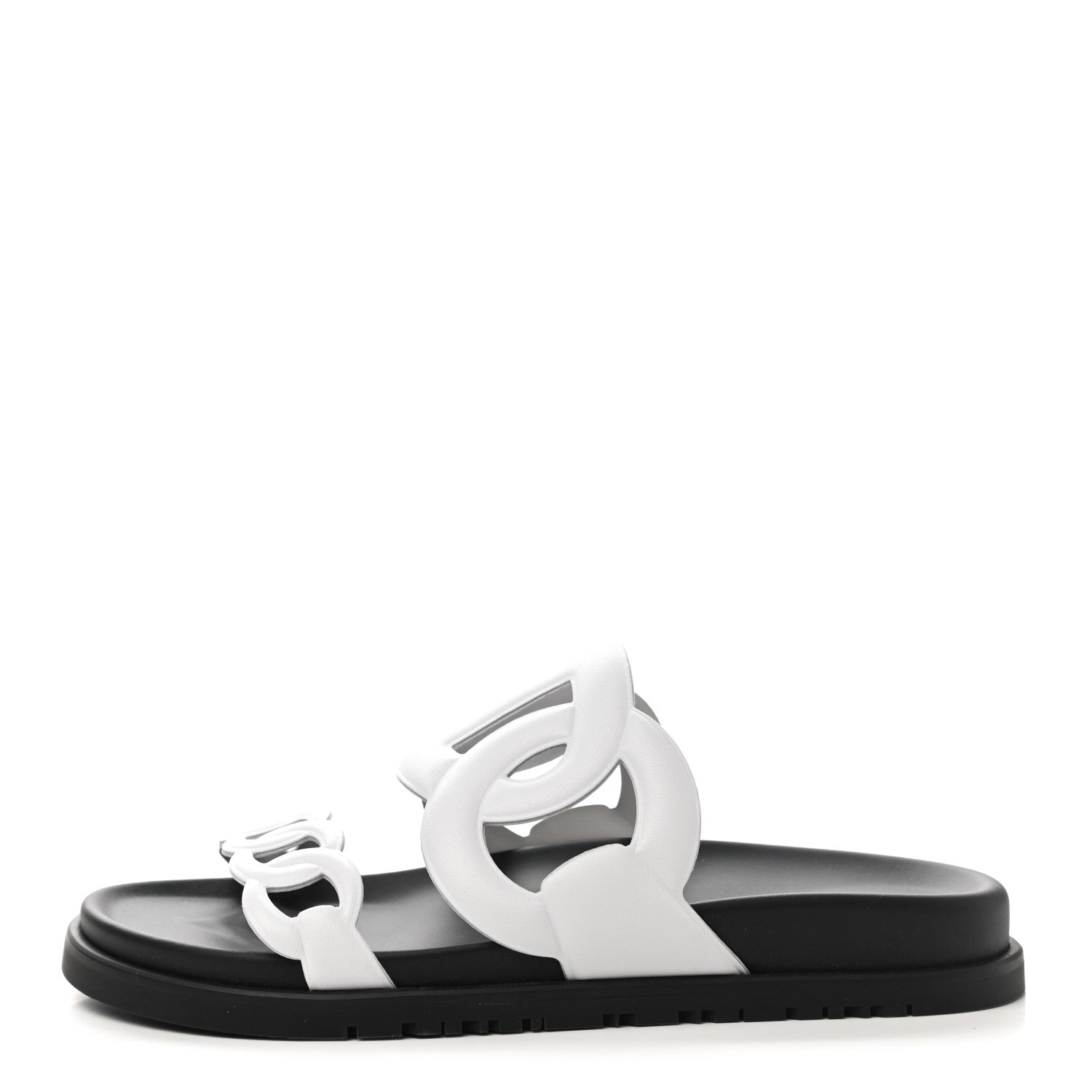 Hermes Nappa Womens Extra Sandals 37 White 1 of 9