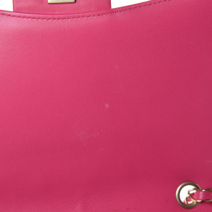 Chanel Lambskin Quilted Jumbo Mademoiselle Chic Flap Fuchsia 32 of 32