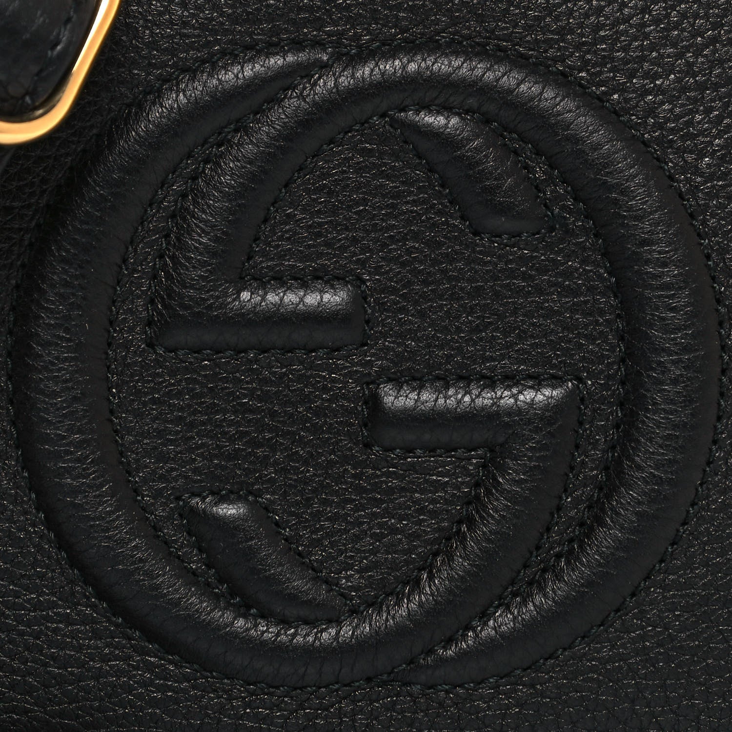 Gucci Pebbled Calfskin Mini Soho Disco Bag Black 8 of 12