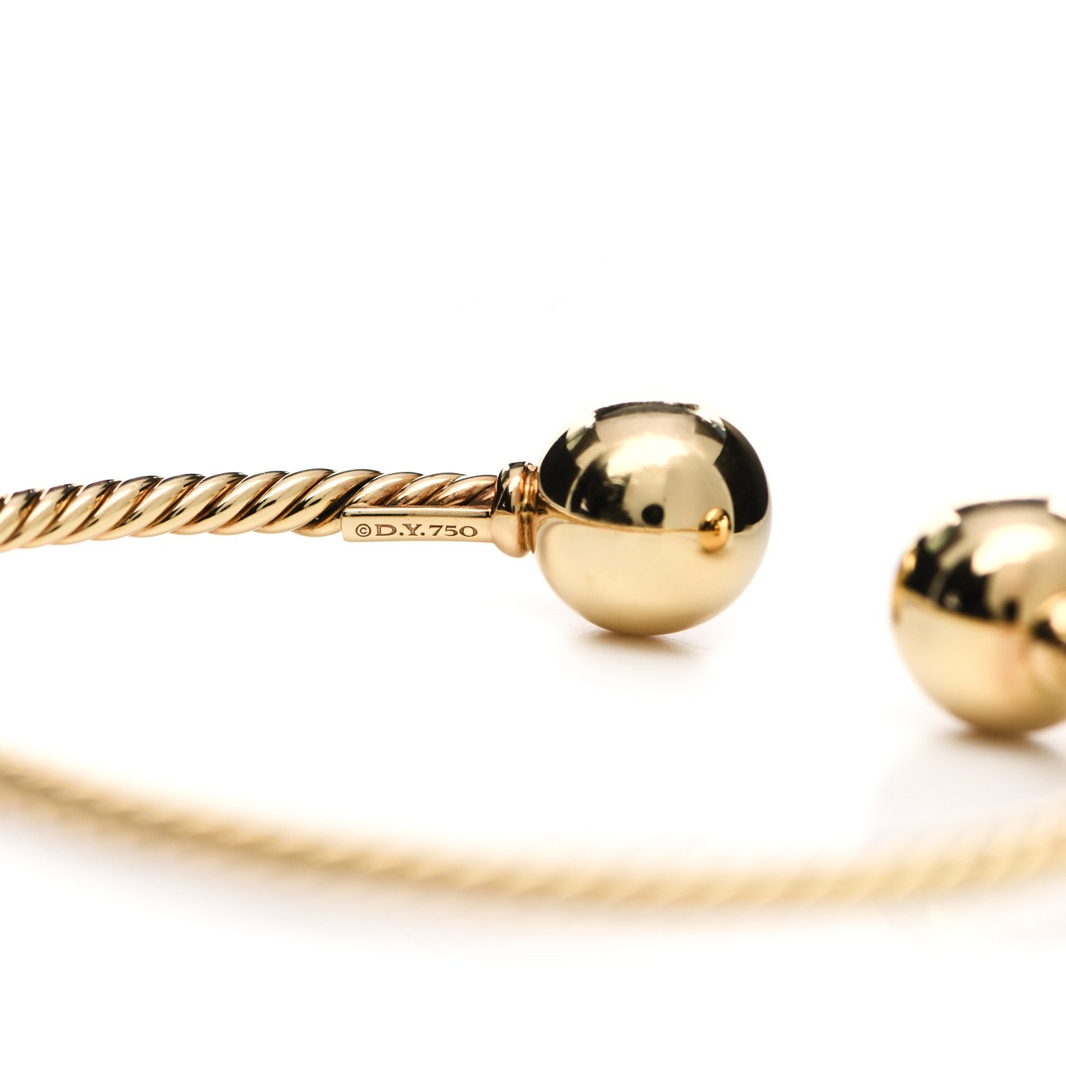 David Yurman 18K Yellow Gold 10mm Solari Bracelet 4 of 4