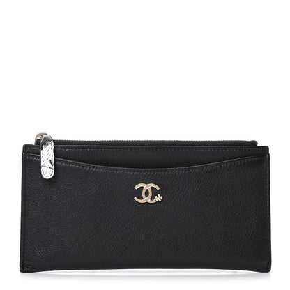 Chanel Goatskin Classic Zip Pouch Black 1 of 9