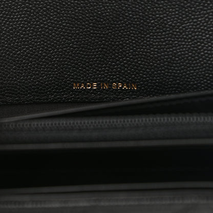 Chanel Caviar Quilted Large Boy Gusset Flap Wallet Black 6 of 8