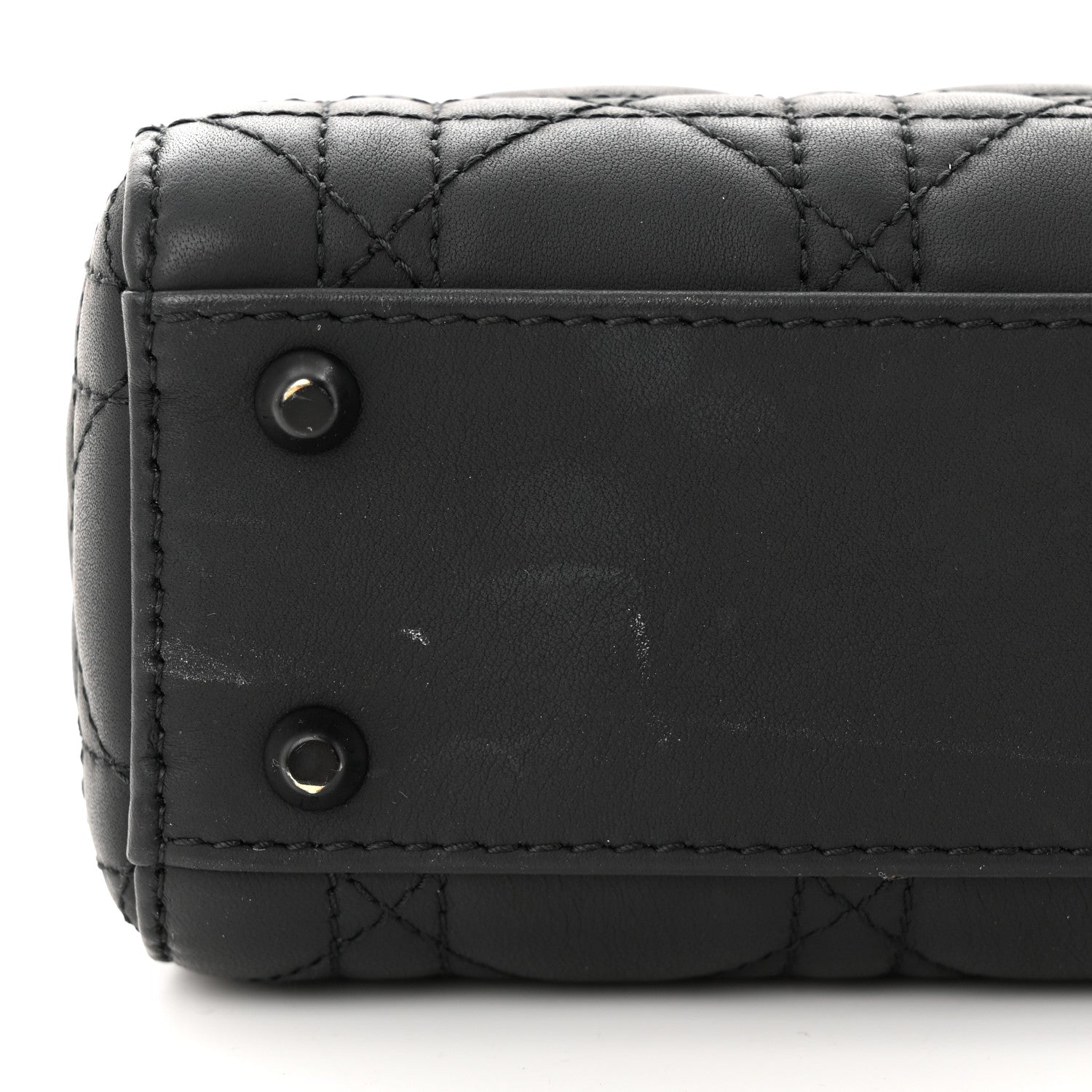 Christian Dior Ultra Matte Calfskin Cannage Mini Lady Dior Black 11 of 13