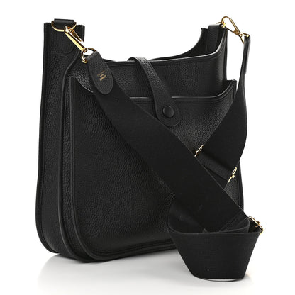 Hermes Taurillon Clemence Evelyne III PM Black 3 of 11