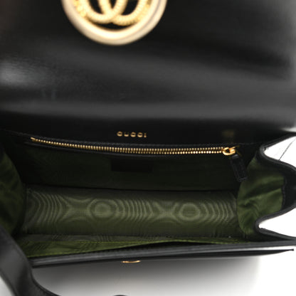 Gucci Textured Calfskin Small Torchon GG Ring Shoulder Bag Black 5 of 13