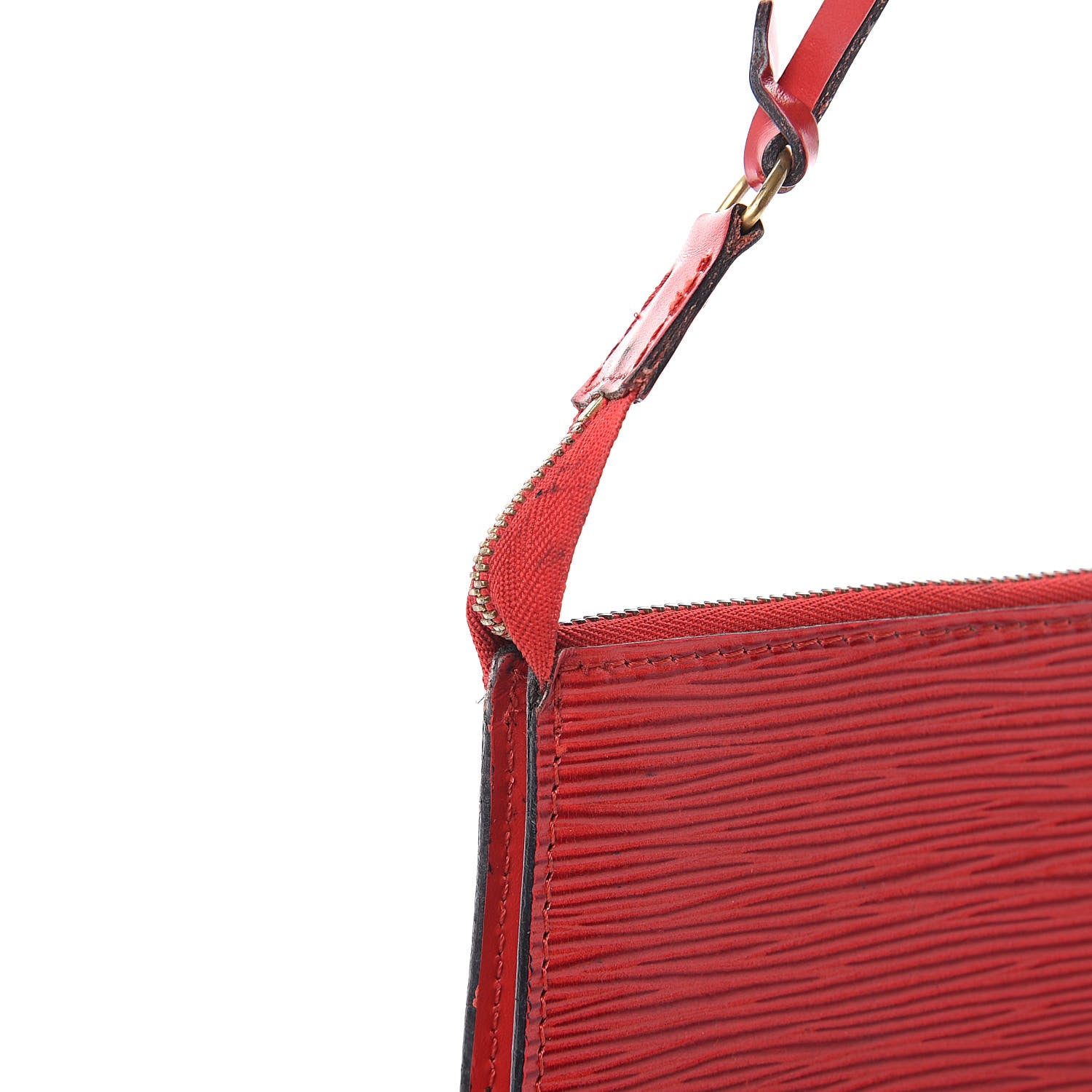 Louis Vuitton Epi Pochette Accessories 24 Castillan Red 12 of 13