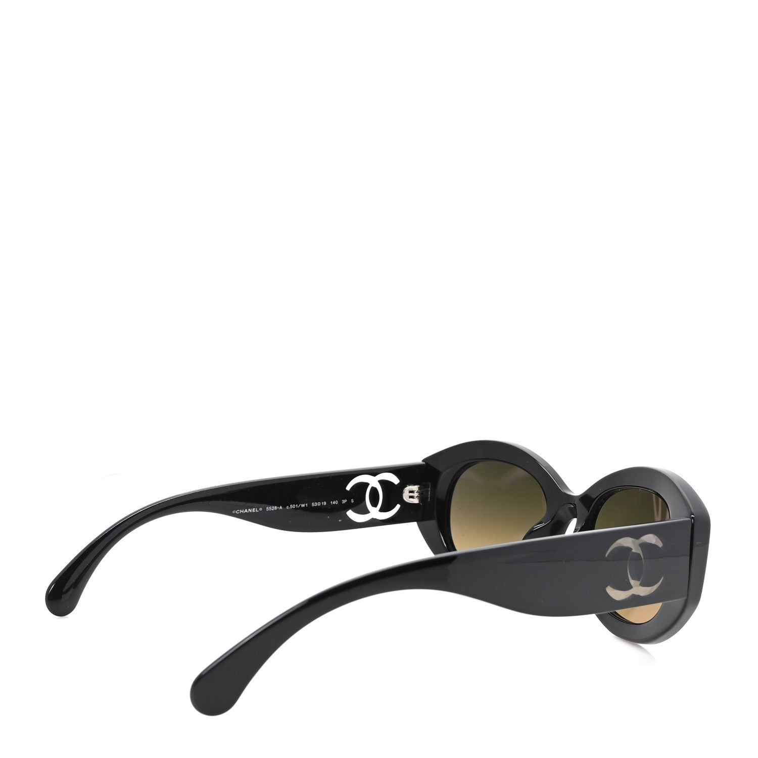 Chanel Acetate Nyon Oval CC Sunglasses 5528-A Black 1980906
