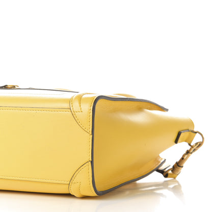 Celine Palmelato Calfskin Nano Luggage Sunflower 8 of 9