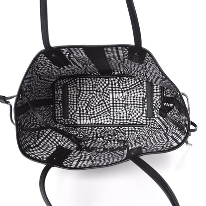 MCM Visetos Medium Liz Reversible Shopper Tote Black 9 of 14
