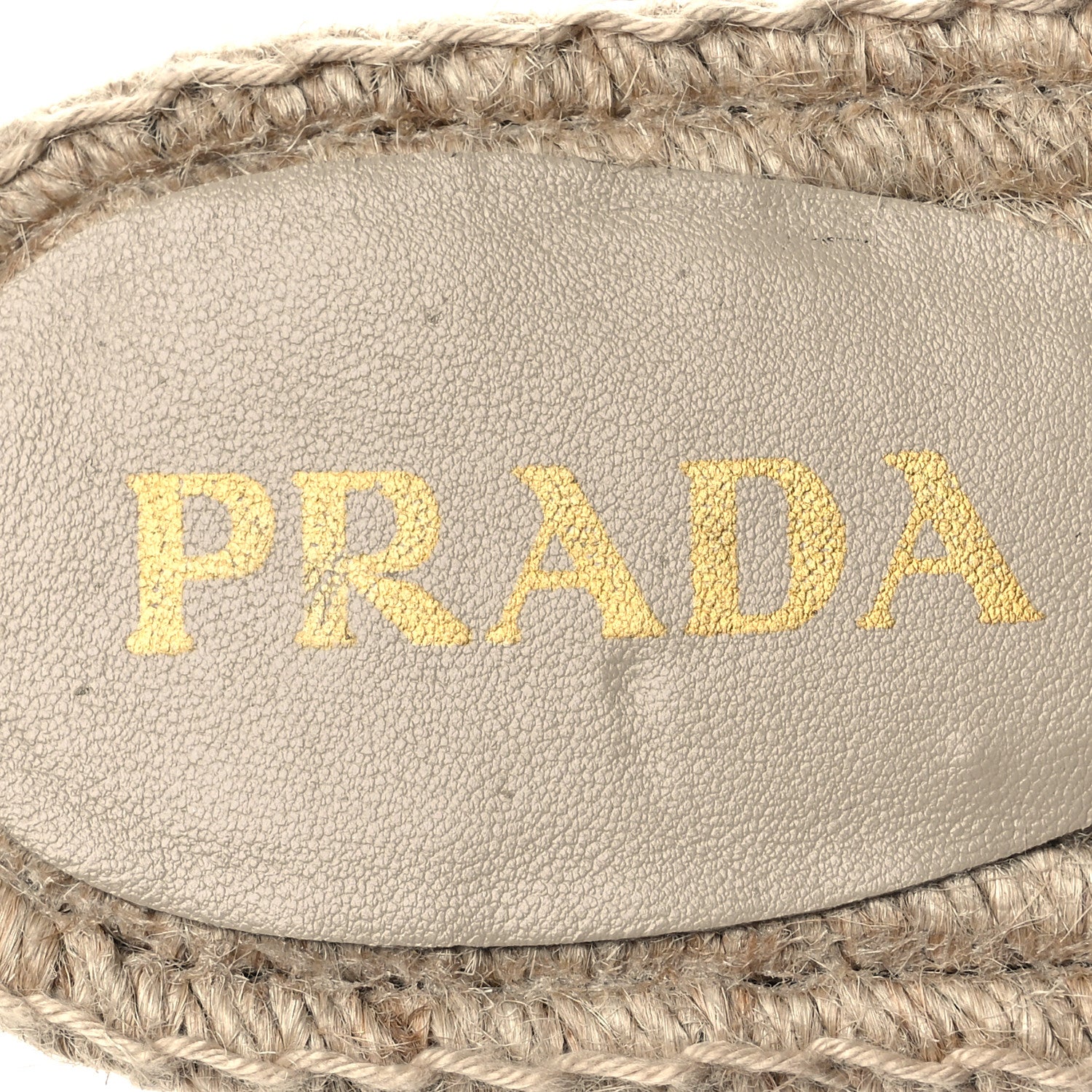 Prada Raffia Triangle Logo Crochet 20mm Espadrille Sandals 37 Natural Black 9 of 11
