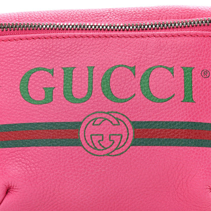 Gucci Grained Calfskin Small Logo Belt Bag Box Pink Green 8 of 10