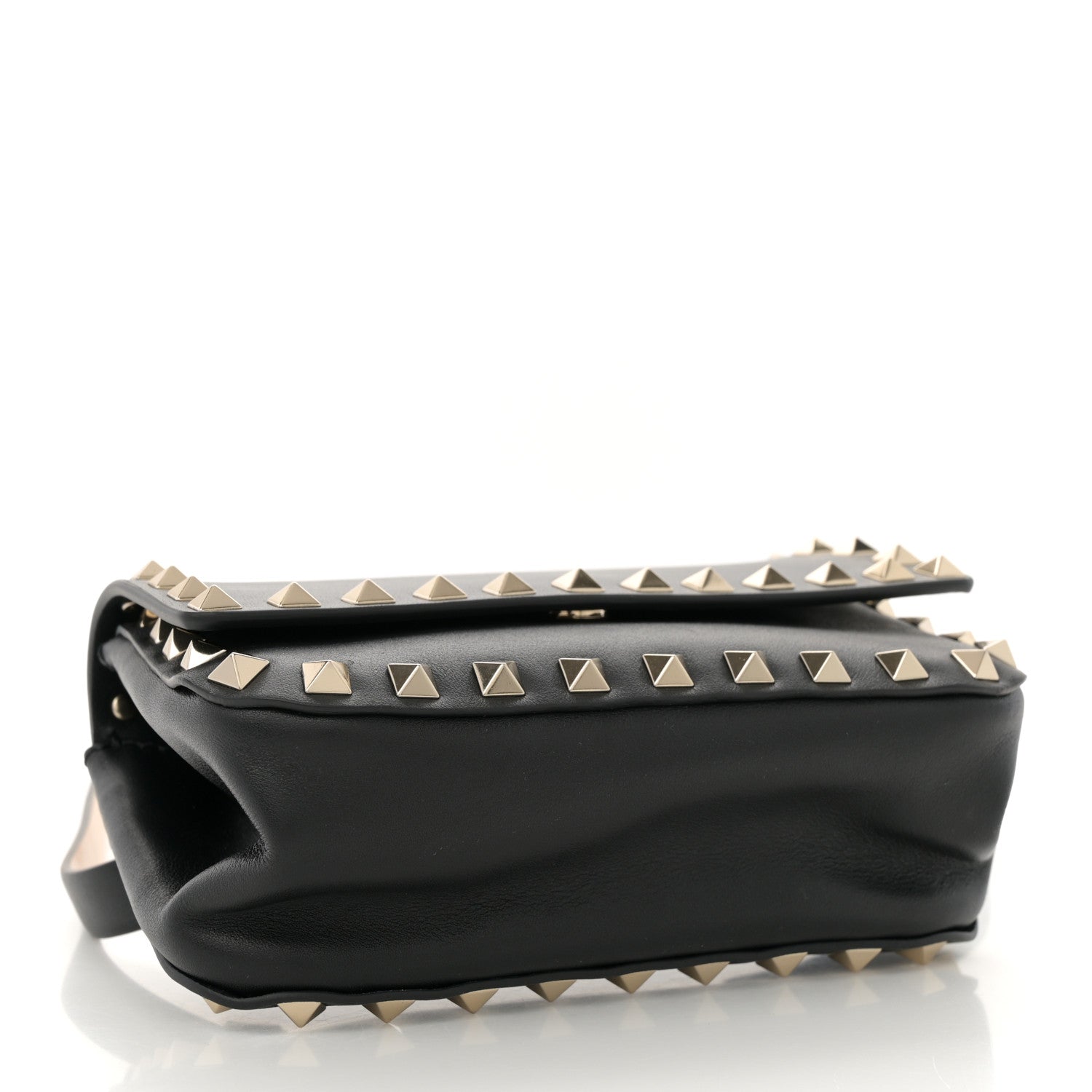 Valentino Garavani Vitello Rockstud Belt Bag Black 4 of 11