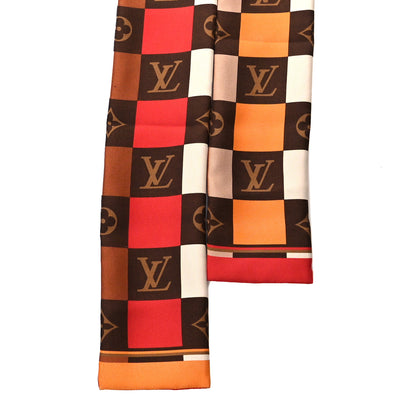 Louis Vuitton Silk Monogram Check Bandeau Beige 2 of 3