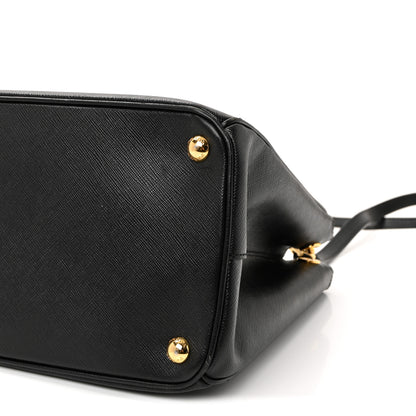 Prada Saffiano Medium Galleria Double Zip Tote Black 16 of 17