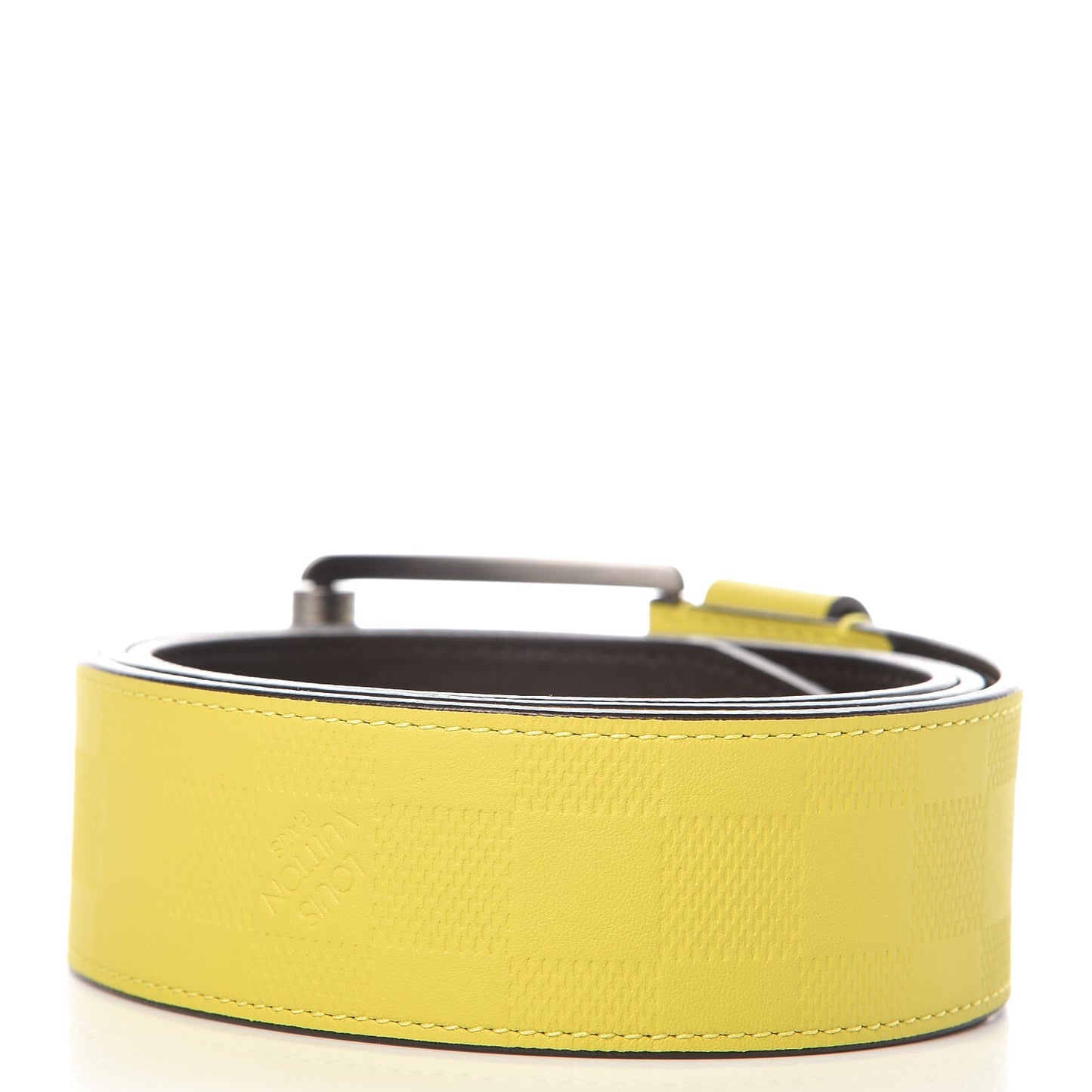 Damier Infini Calfskin 40mm Belt 100 40 Vert Acide