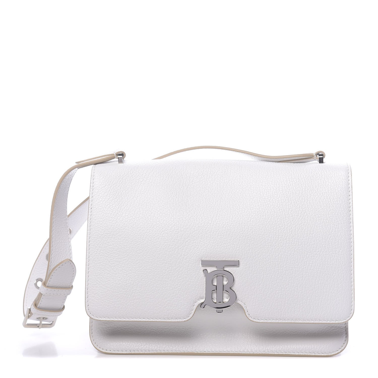 Burberry Goatskin Medium Alice Bag Optic White 1 of 9