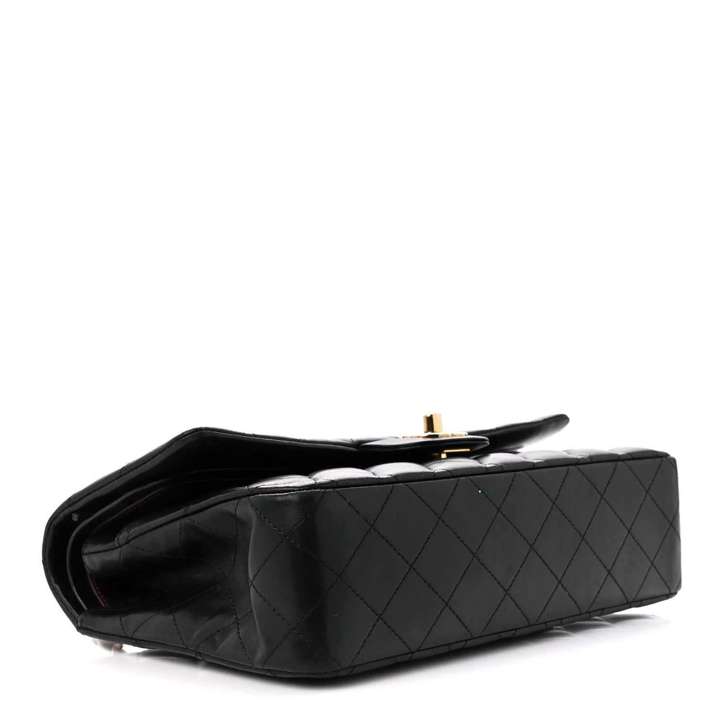 Chanel Lambskin Quilted Medium Double Flap Black 4 of 11