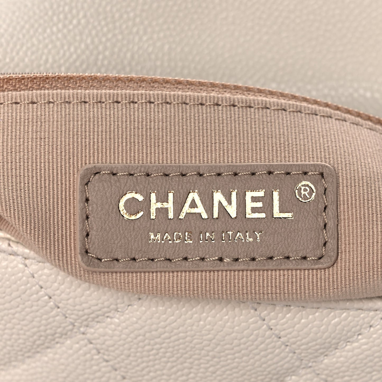 Shiny Caviar Quilted Small Chain Melody Flap White