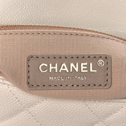 Chanel Shiny Caviar Quilted Small Chain Melody Flap White 6 of 12