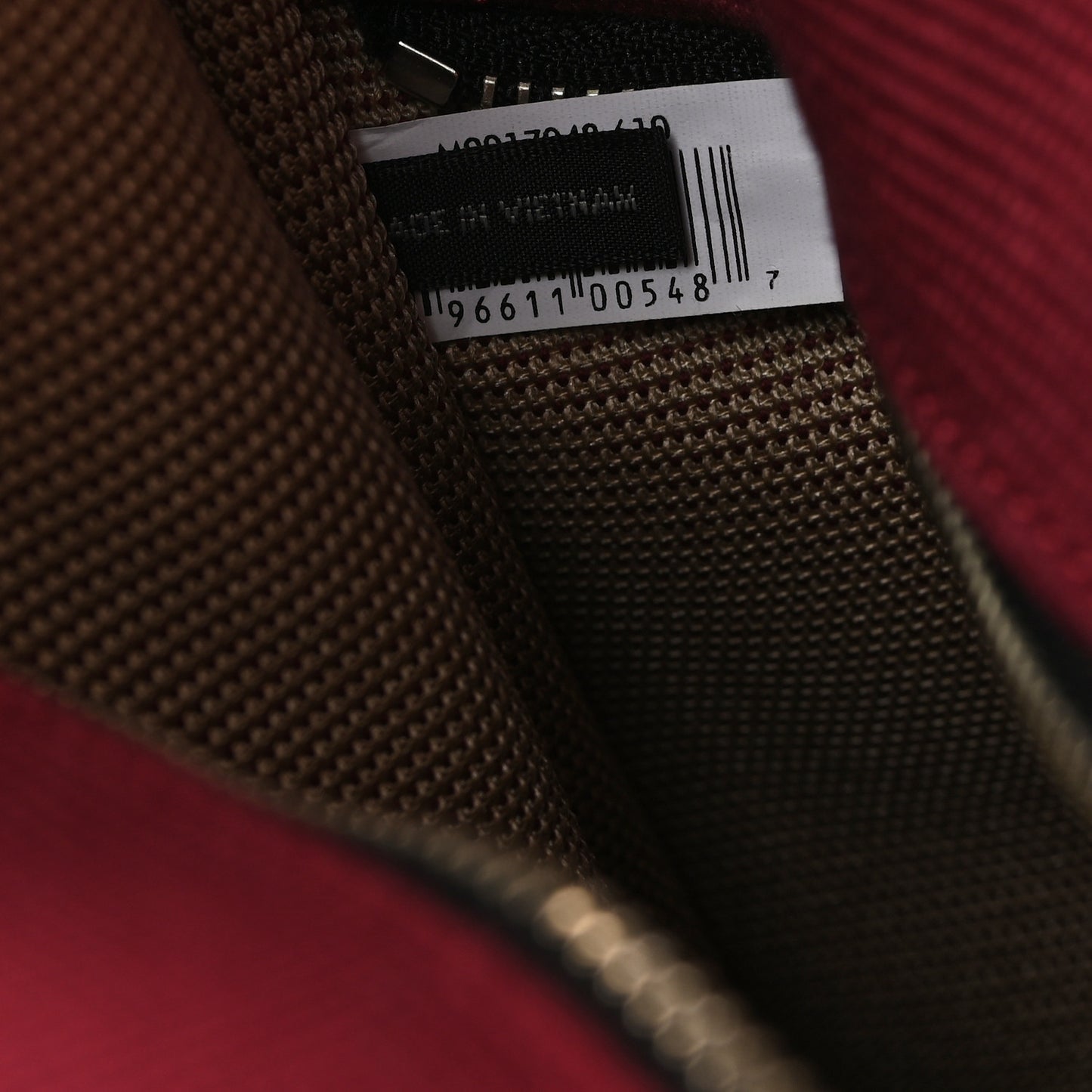 Jacquard Large The Traveler Tote Bag Burgundy Beige